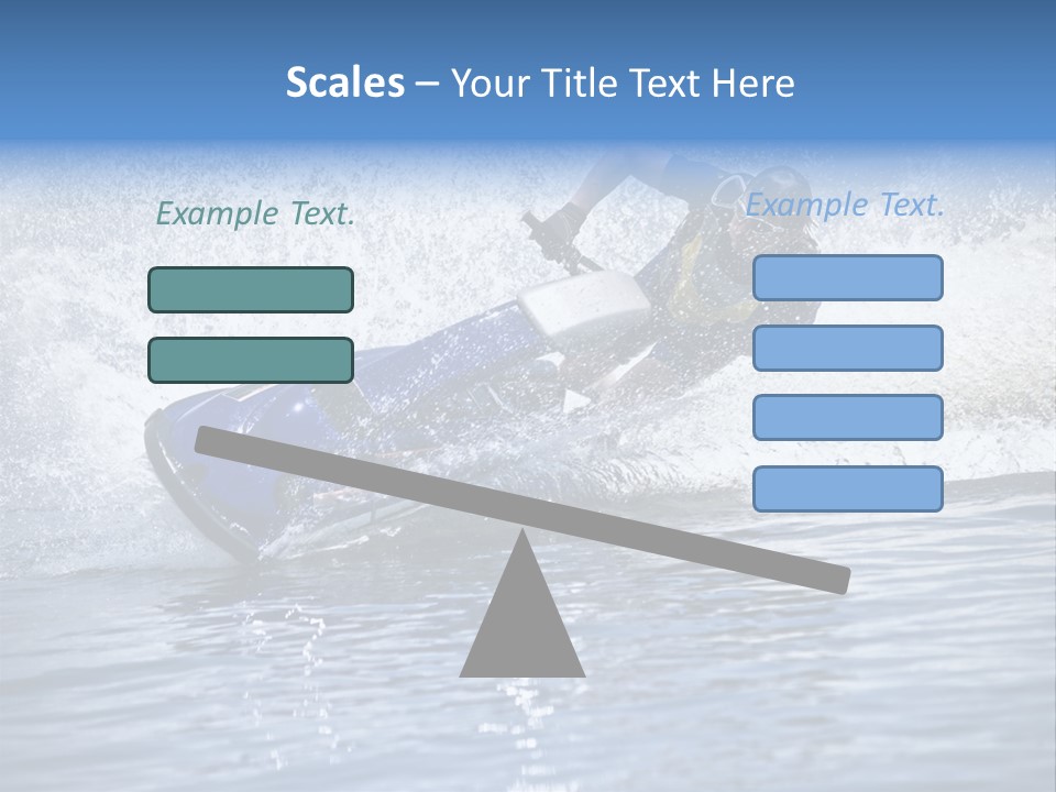 Spray Man Blue PowerPoint Template