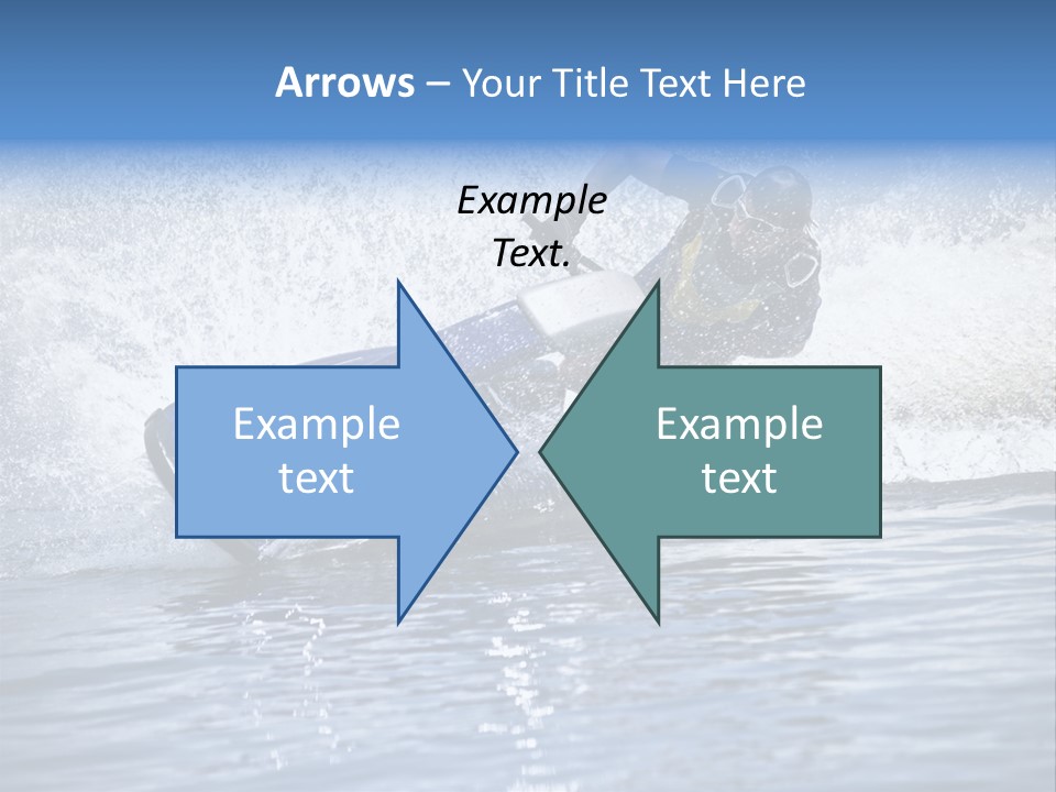 Spray Man Blue PowerPoint Template