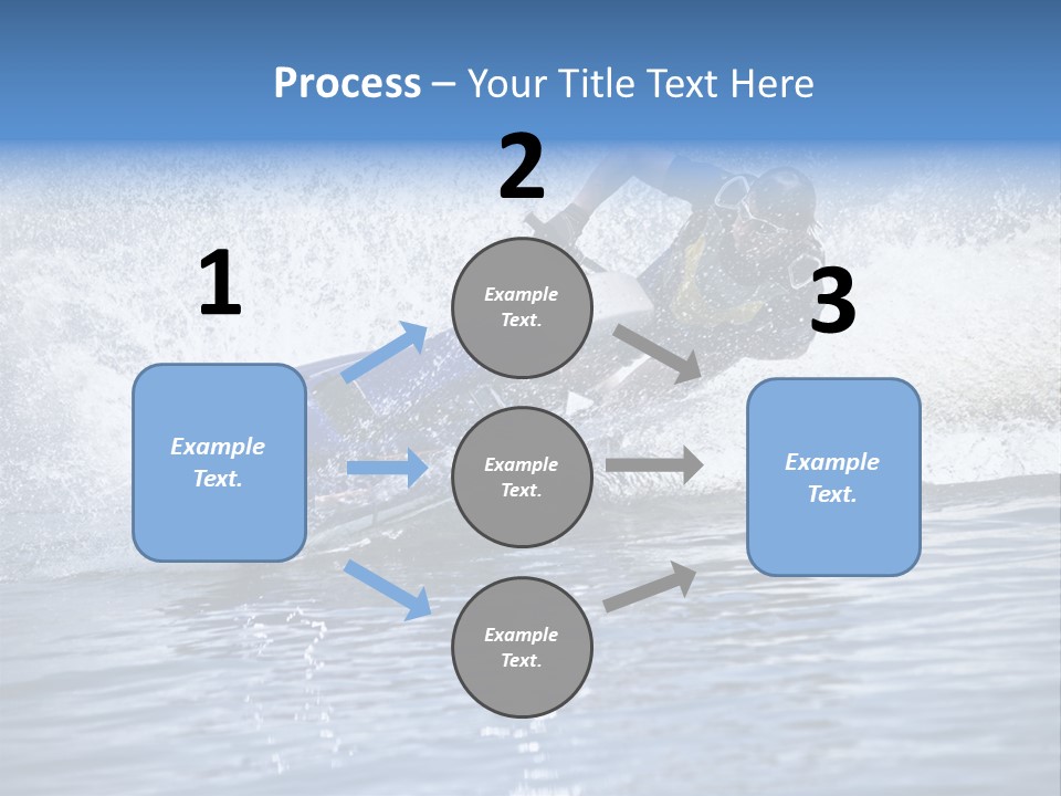 Spray Man Blue PowerPoint Template