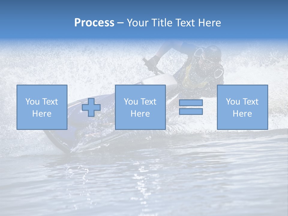 Spray Man Blue PowerPoint Template