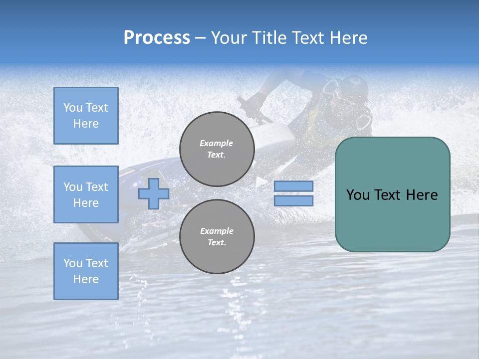 Spray Man Blue PowerPoint Template