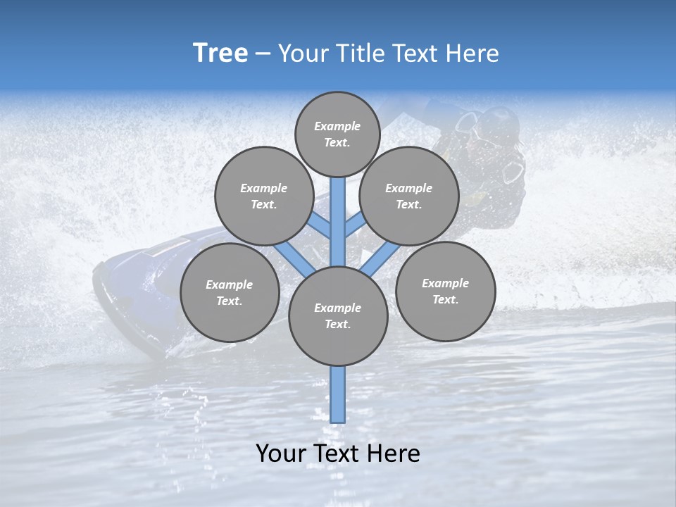 Spray Man Blue PowerPoint Template