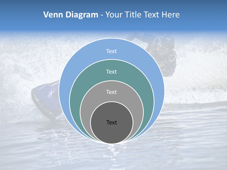 Spray Man Blue PowerPoint Template