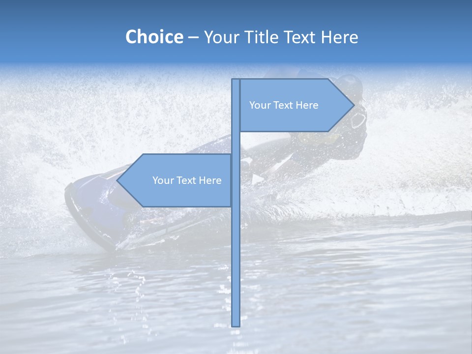 Spray Man Blue PowerPoint Template