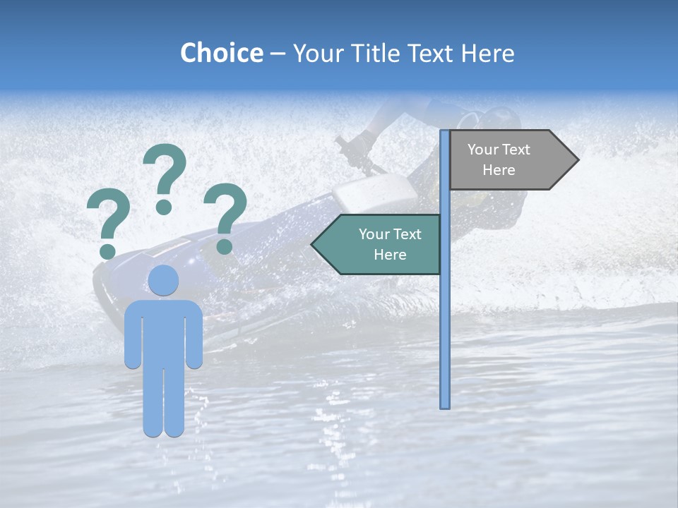 Spray Man Blue PowerPoint Template