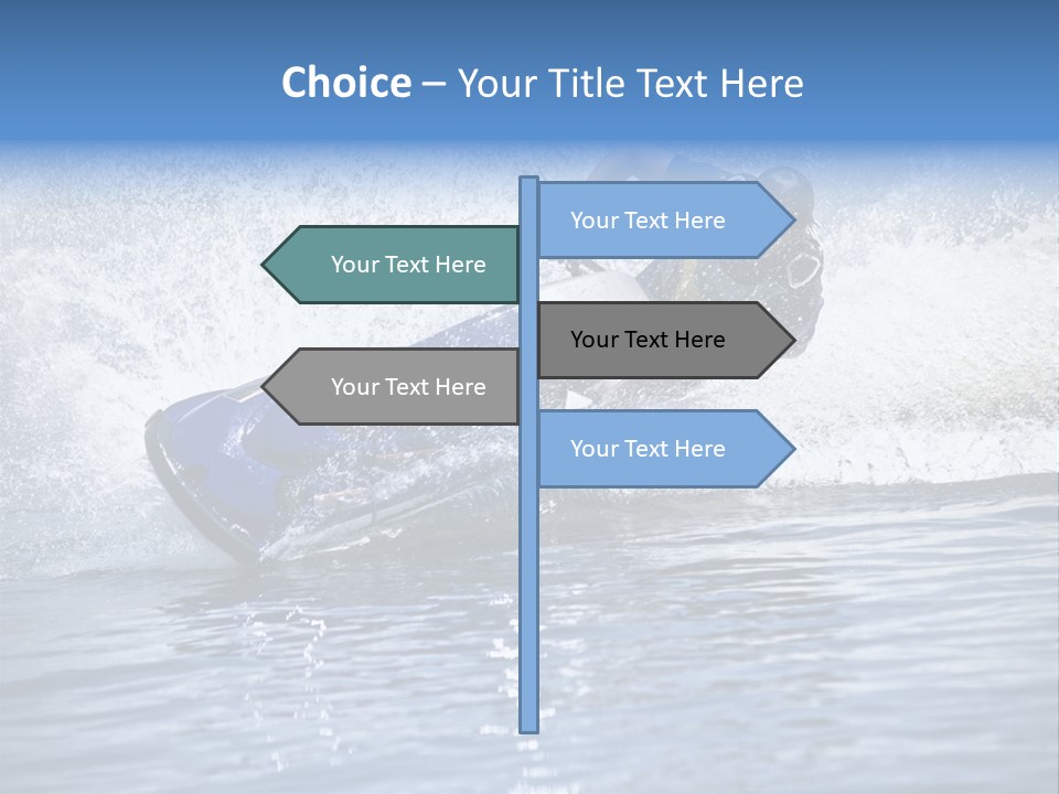 Spray Man Blue PowerPoint Template