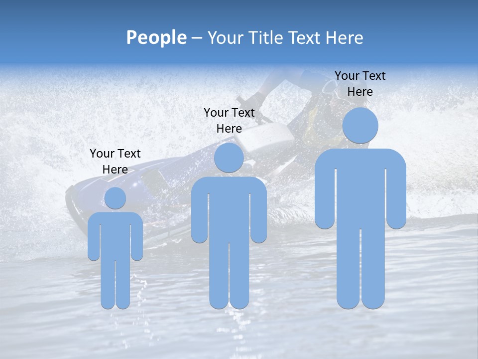 Spray Man Blue PowerPoint Template