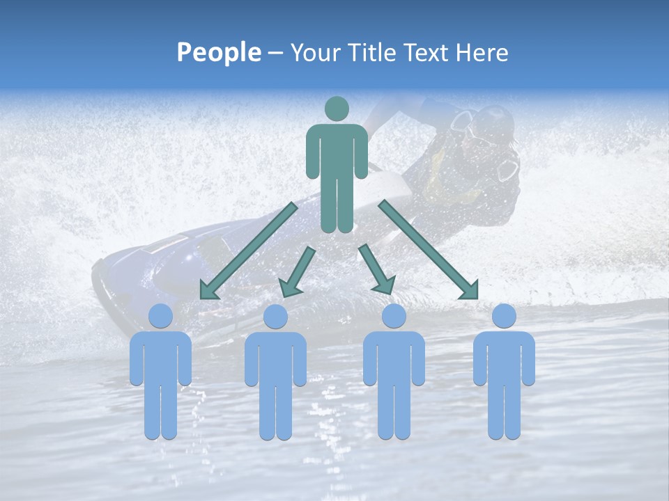 Spray Man Blue PowerPoint Template