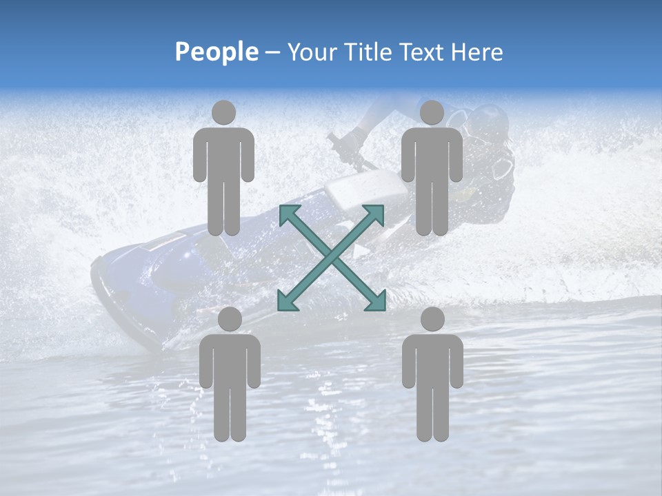 Spray Man Blue PowerPoint Template