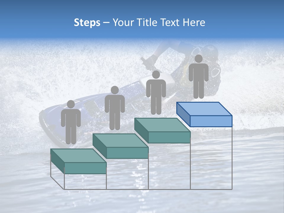 Spray Man Blue PowerPoint Template