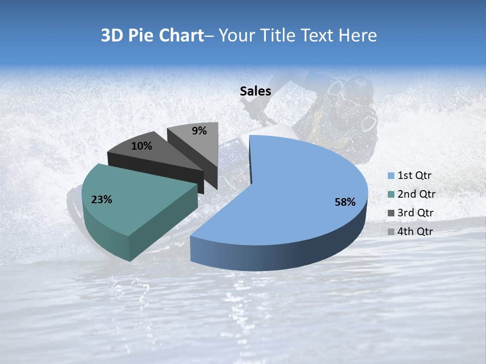Spray Man Blue PowerPoint Template