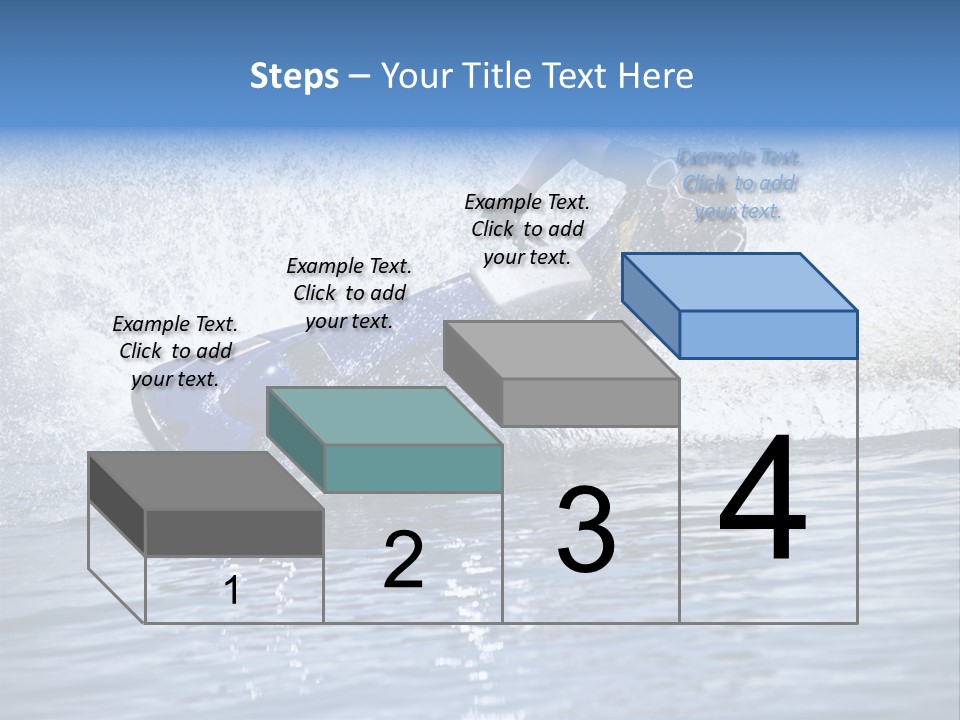 Spray Man Blue PowerPoint Template