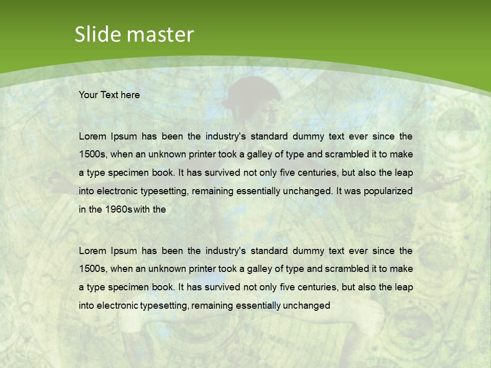 Fitness Green Mental PowerPoint Template