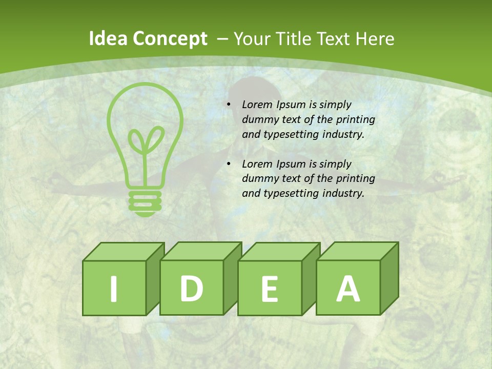 Fitness Green Mental PowerPoint Template