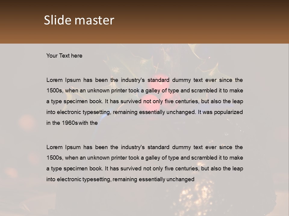 Spirit Holly Lit PowerPoint Template