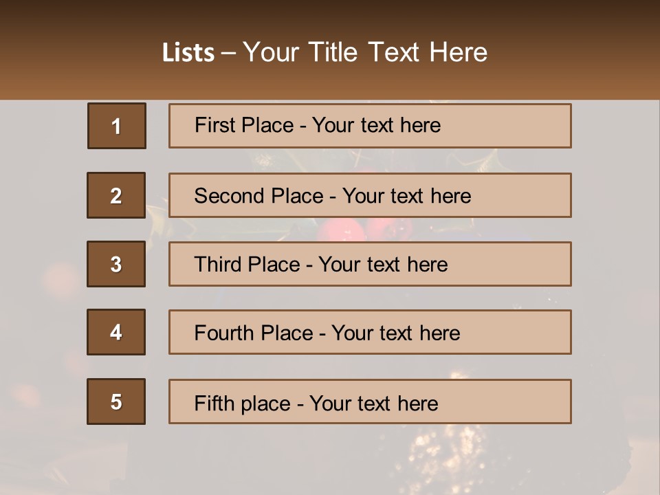 Spirit Holly Lit PowerPoint Template