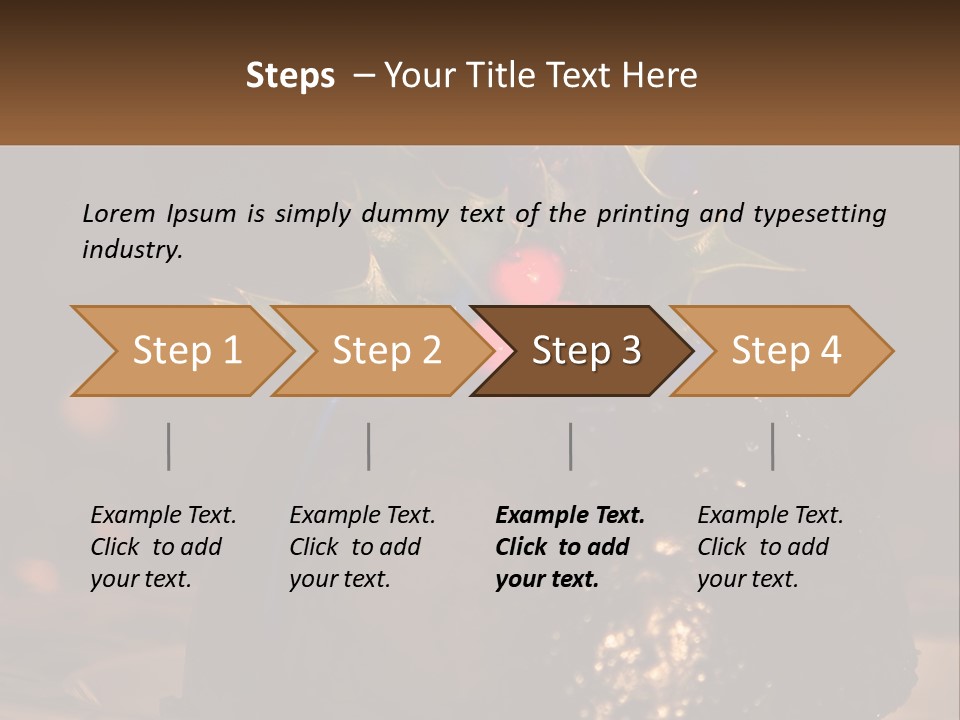 Spirit Holly Lit PowerPoint Template