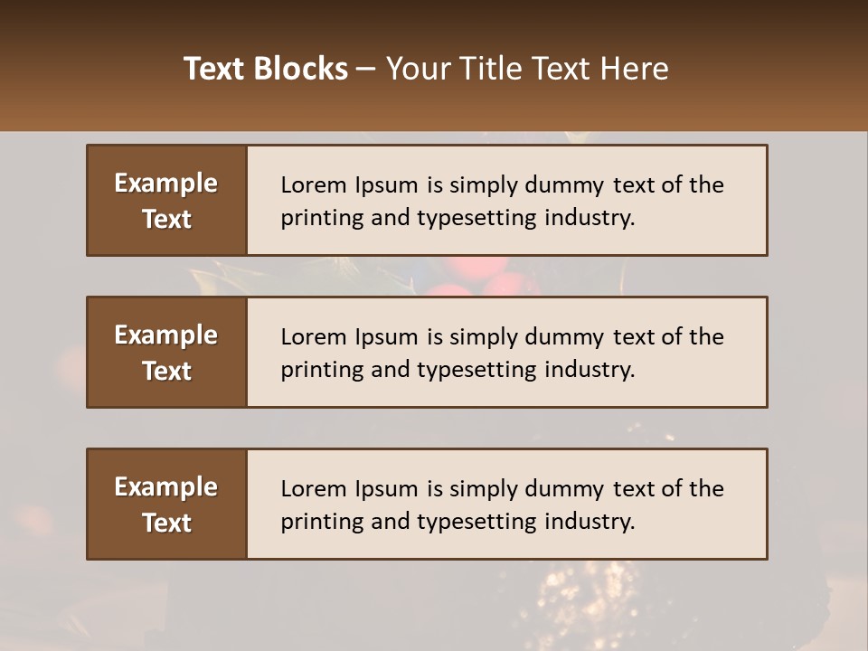 Spirit Holly Lit PowerPoint Template