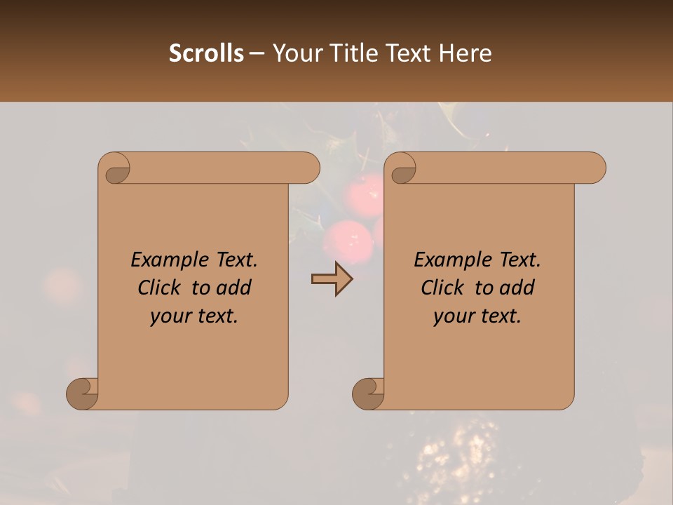 Spirit Holly Lit PowerPoint Template