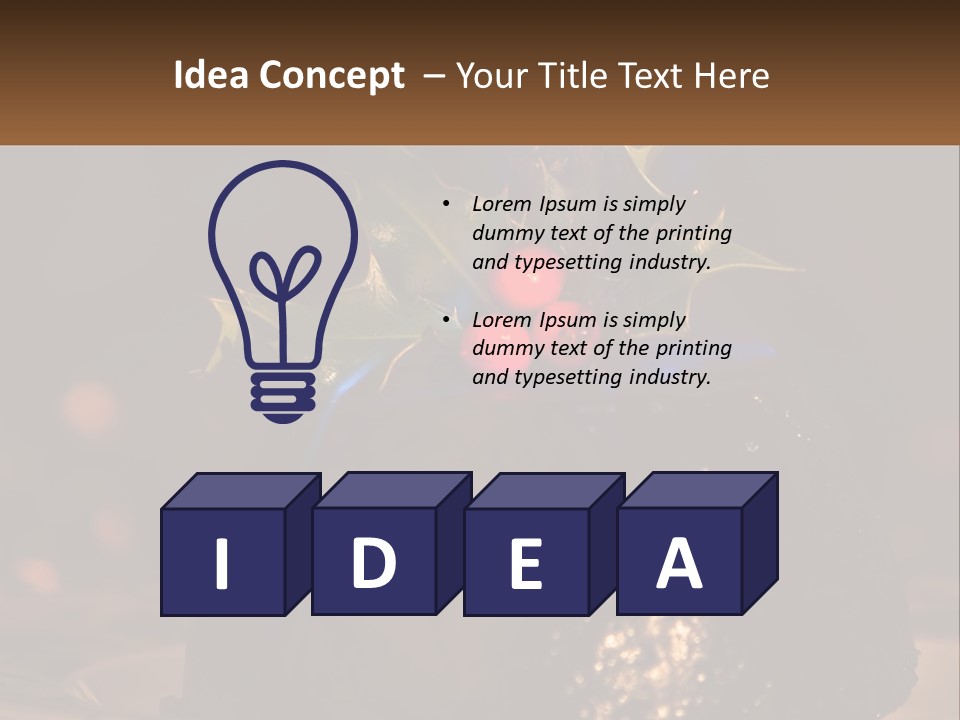 Spirit Holly Lit PowerPoint Template