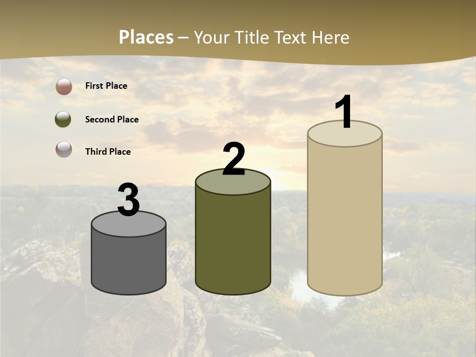 Clouds Tree Forest PowerPoint Template