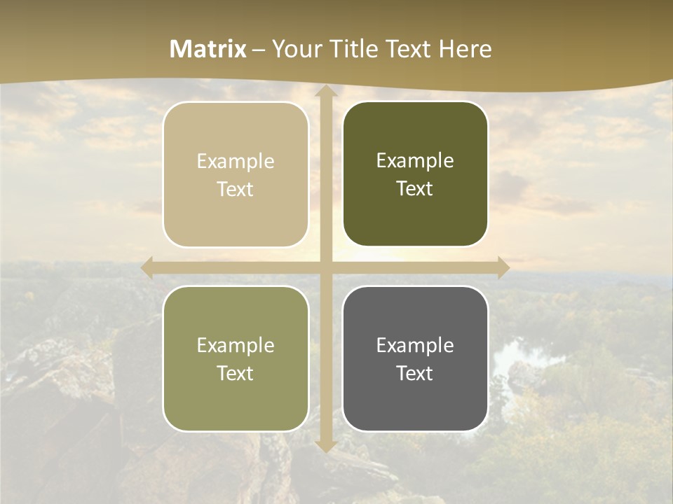 Clouds Tree Forest PowerPoint Template