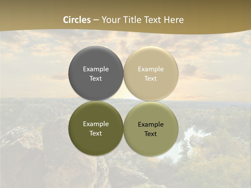 Clouds Tree Forest PowerPoint Template