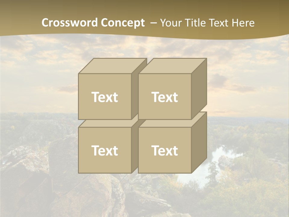 Clouds Tree Forest PowerPoint Template