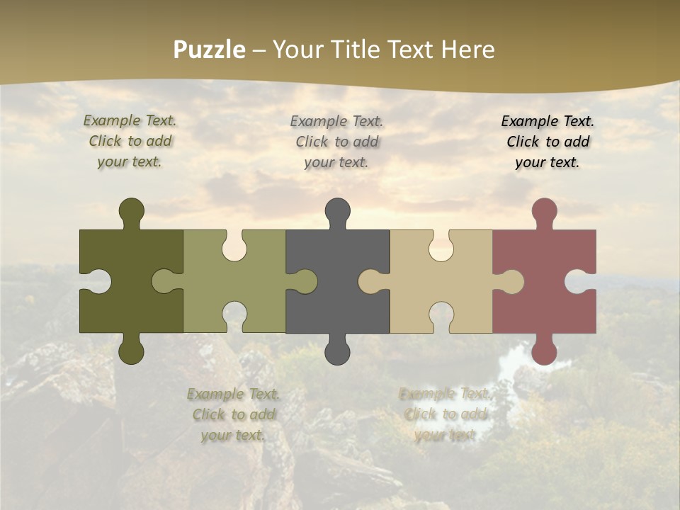 Clouds Tree Forest PowerPoint Template