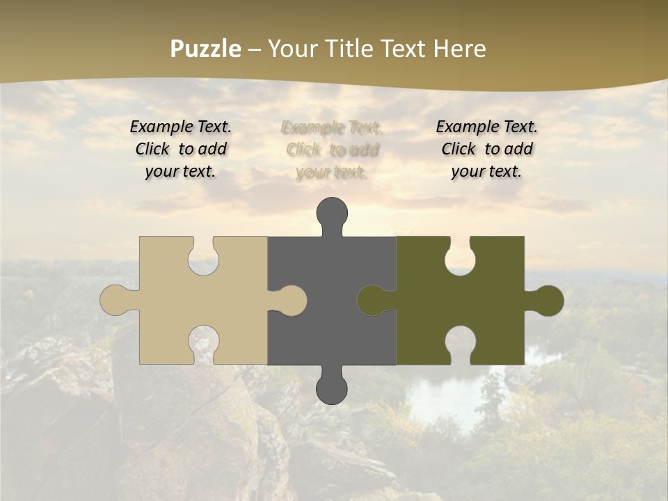 Clouds Tree Forest PowerPoint Template