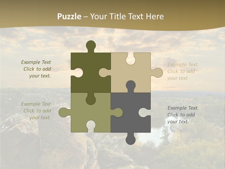 Clouds Tree Forest PowerPoint Template