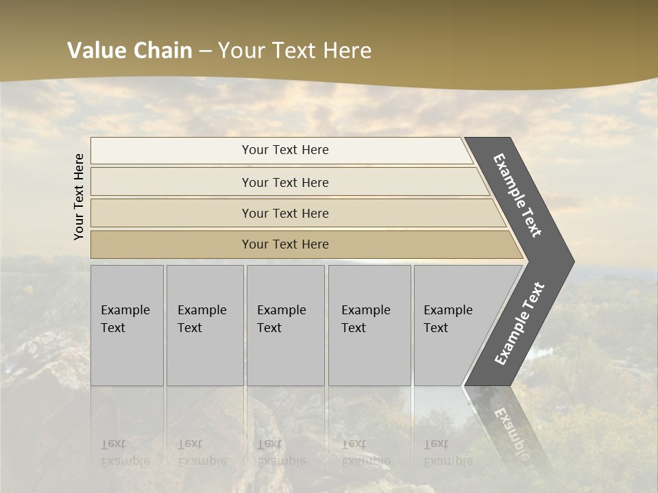 Clouds Tree Forest PowerPoint Template