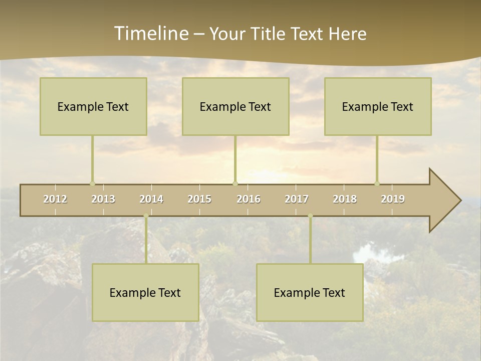 Clouds Tree Forest PowerPoint Template