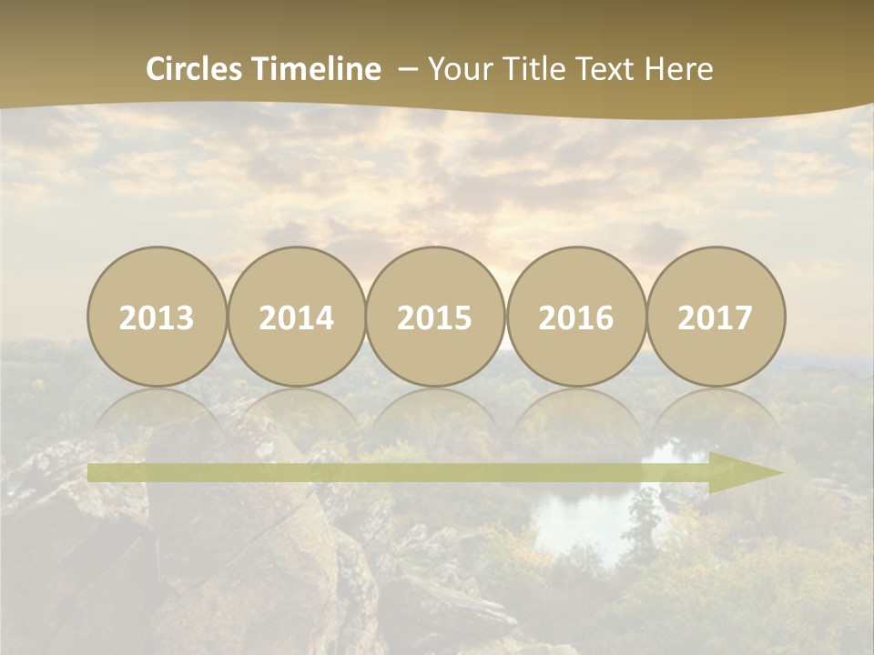 Clouds Tree Forest PowerPoint Template