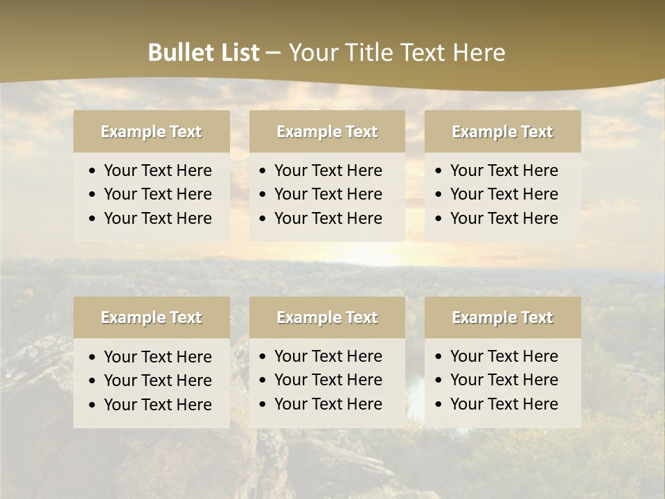 Clouds Tree Forest PowerPoint Template