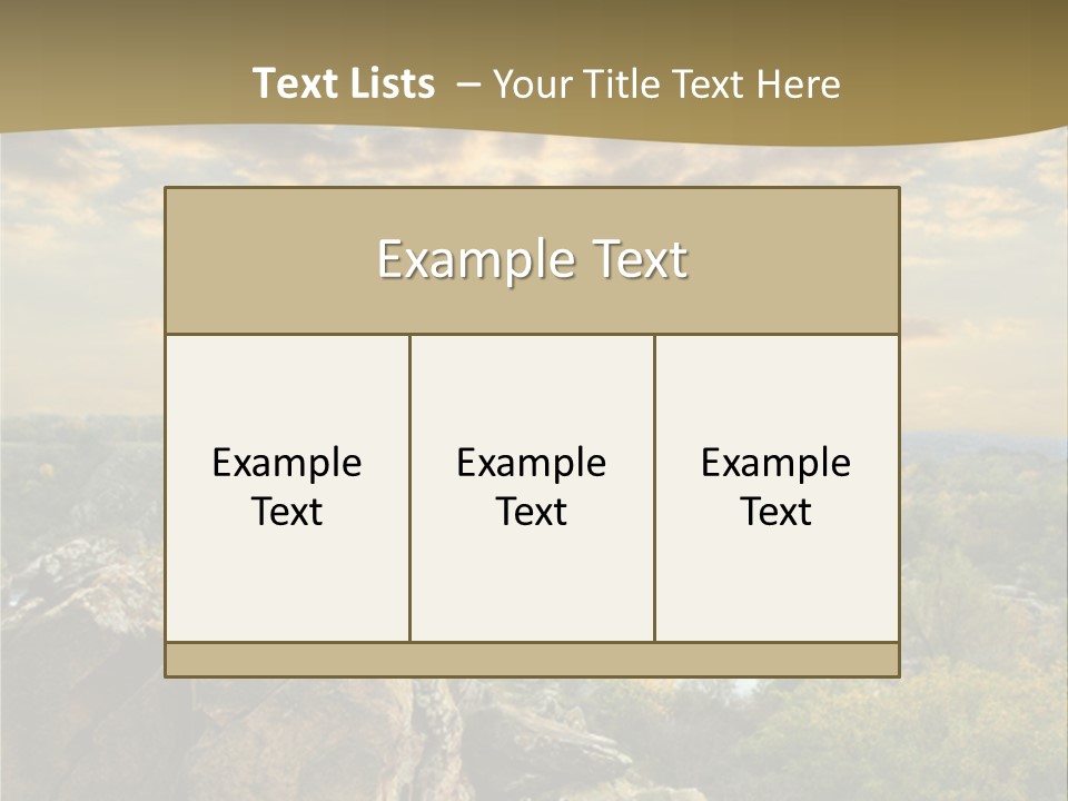 Clouds Tree Forest PowerPoint Template