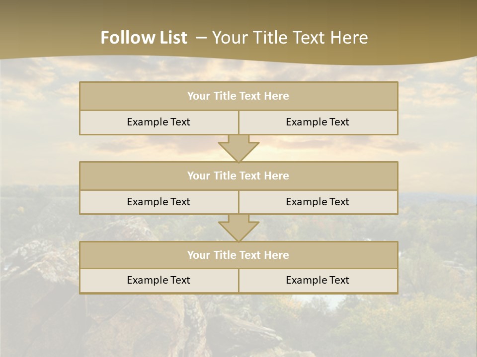 Clouds Tree Forest PowerPoint Template