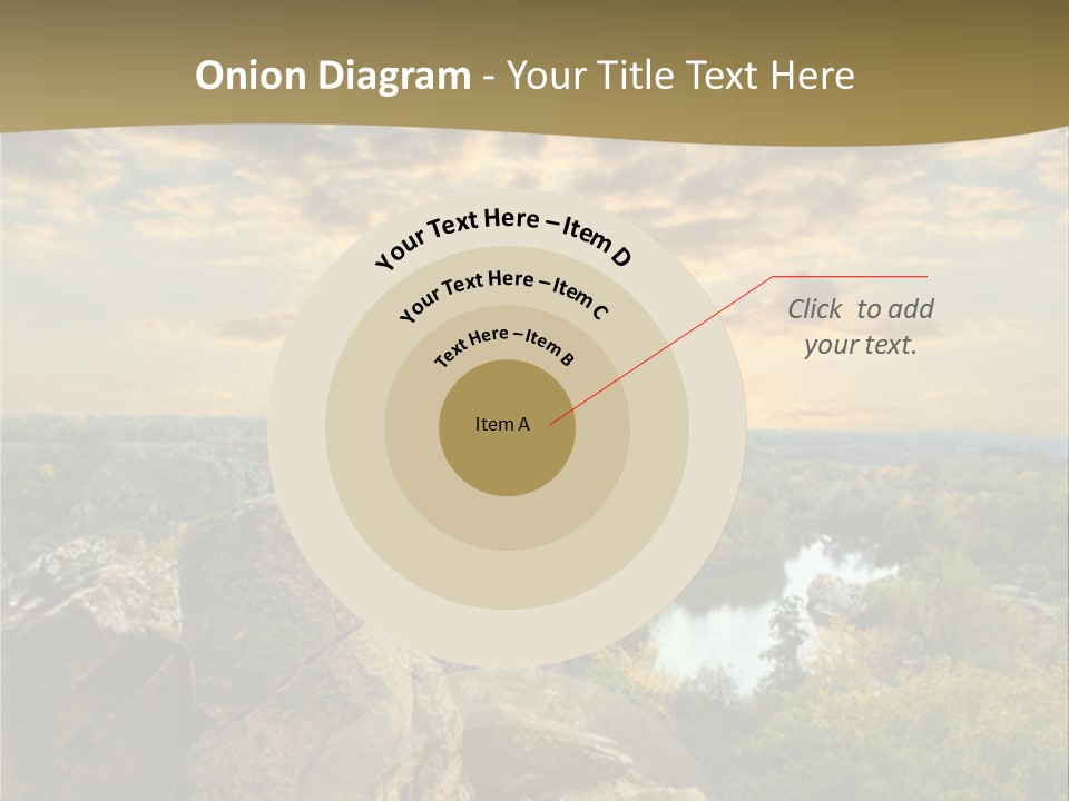 Clouds Tree Forest PowerPoint Template