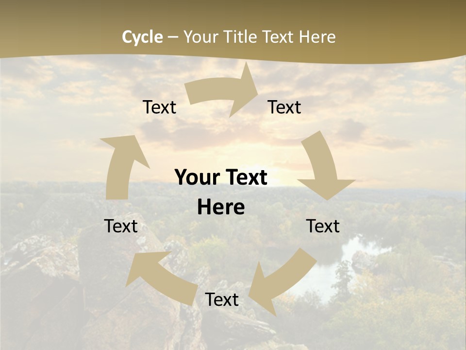 Clouds Tree Forest PowerPoint Template