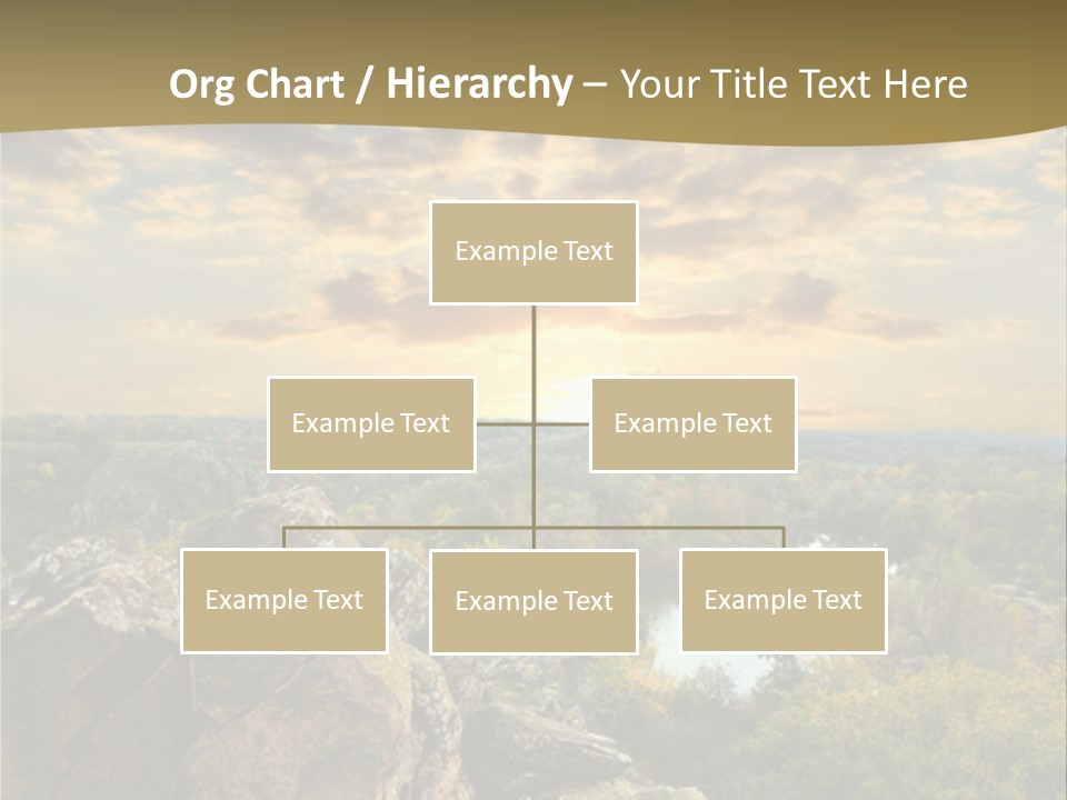 Clouds Tree Forest PowerPoint Template