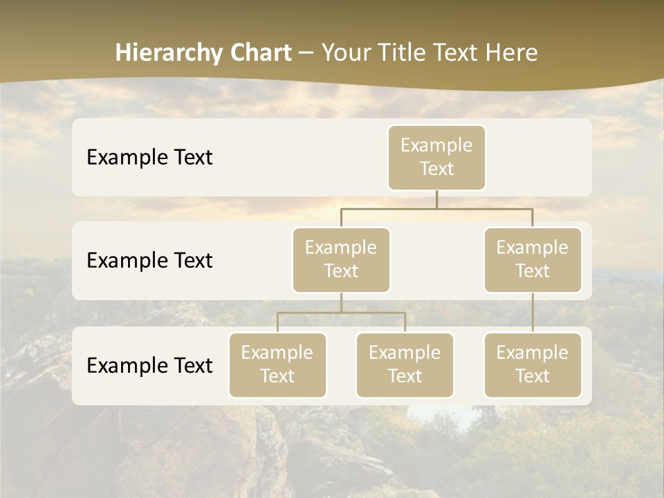 Clouds Tree Forest PowerPoint Template