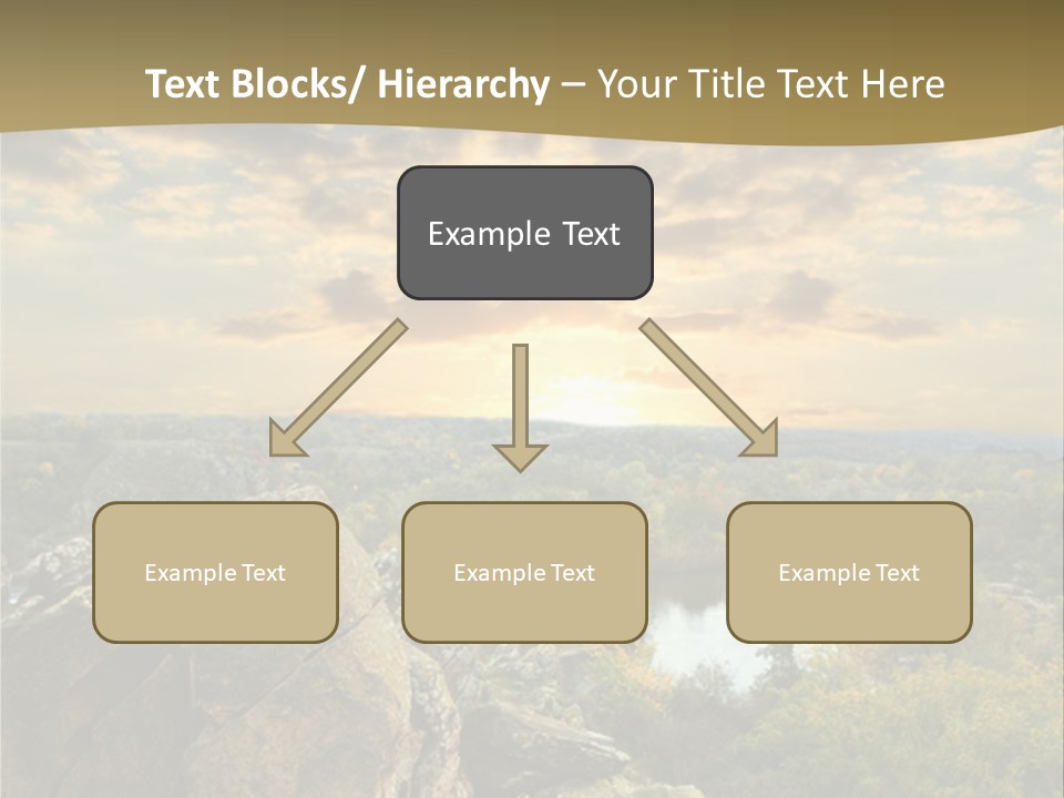 Clouds Tree Forest PowerPoint Template