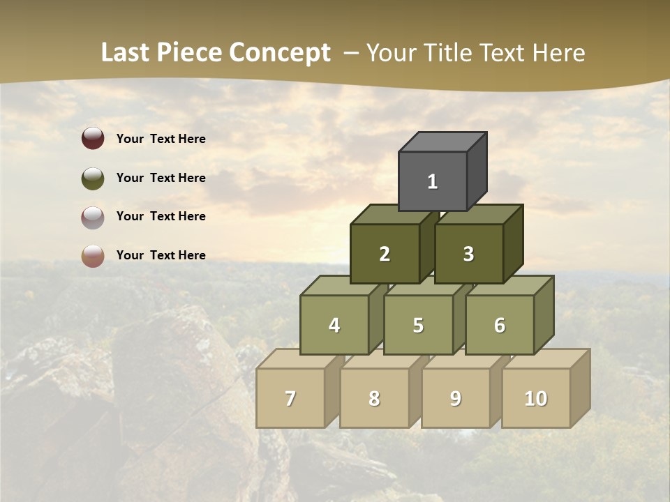 Clouds Tree Forest PowerPoint Template