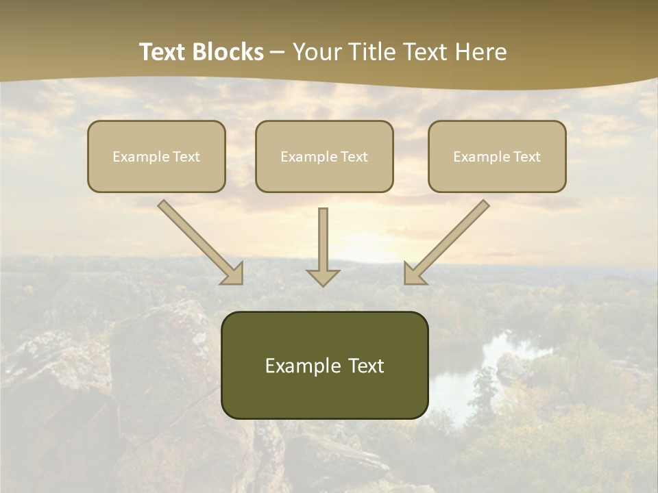 Clouds Tree Forest PowerPoint Template