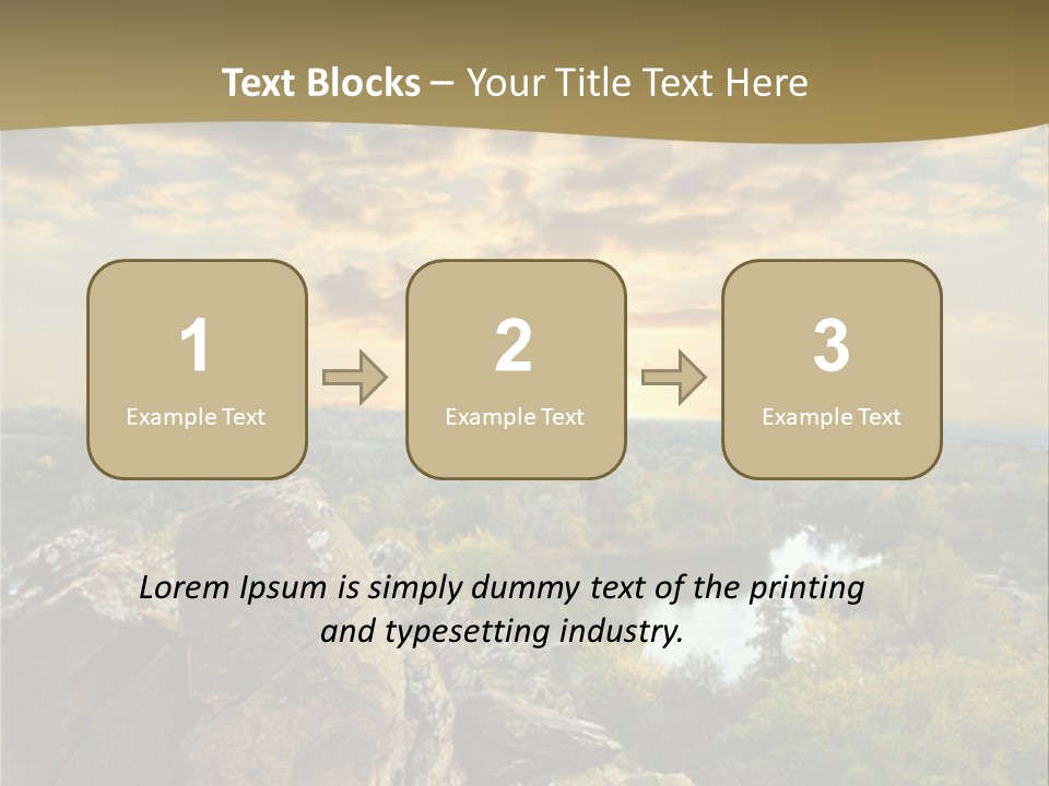 Clouds Tree Forest PowerPoint Template