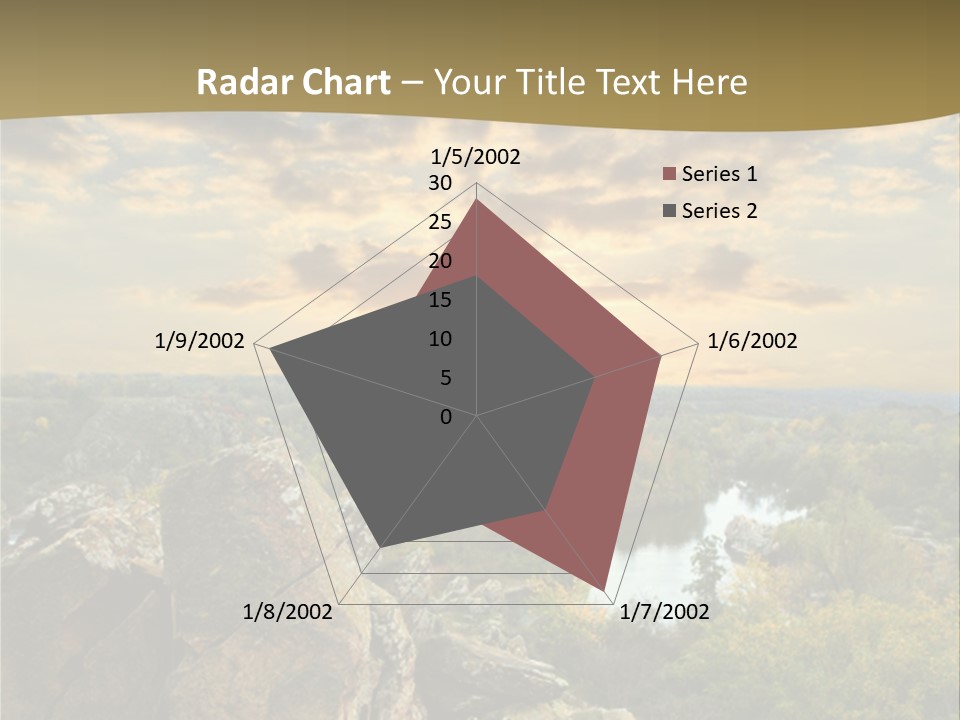 Clouds Tree Forest PowerPoint Template