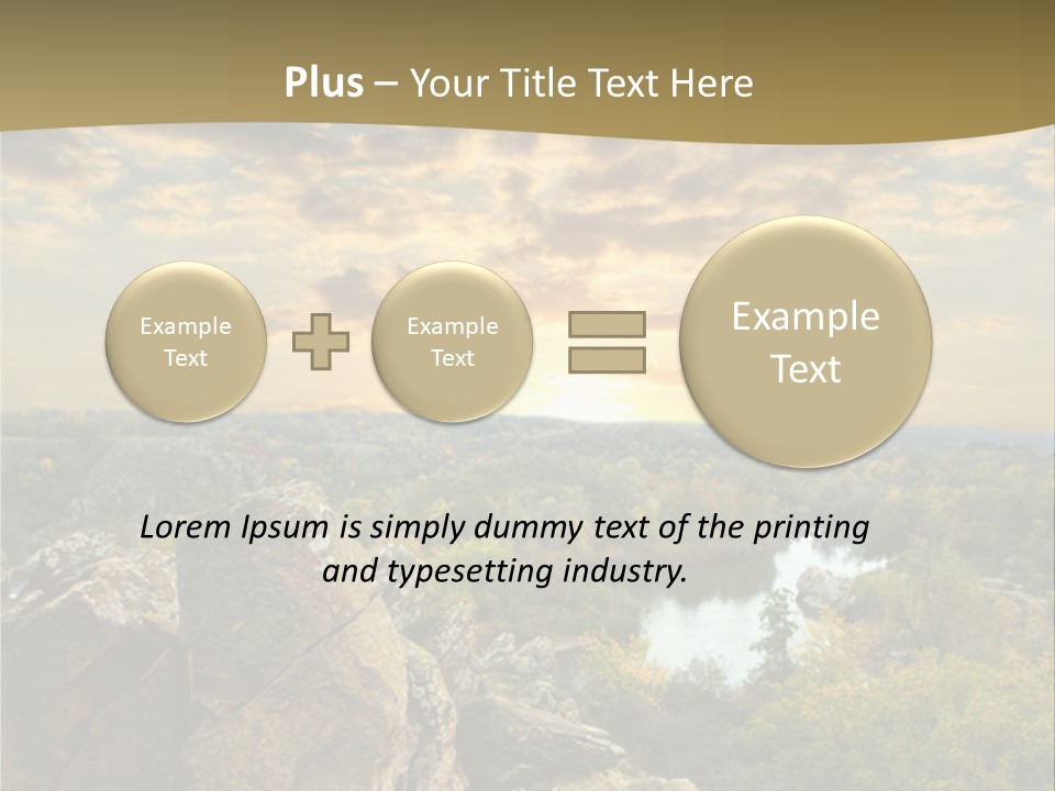 Clouds Tree Forest PowerPoint Template