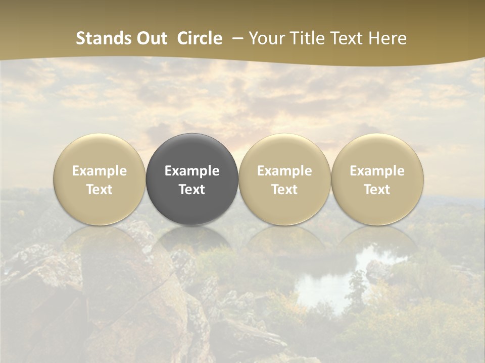 Clouds Tree Forest PowerPoint Template