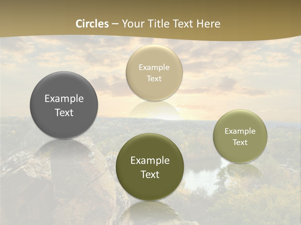 Clouds Tree Forest PowerPoint Template