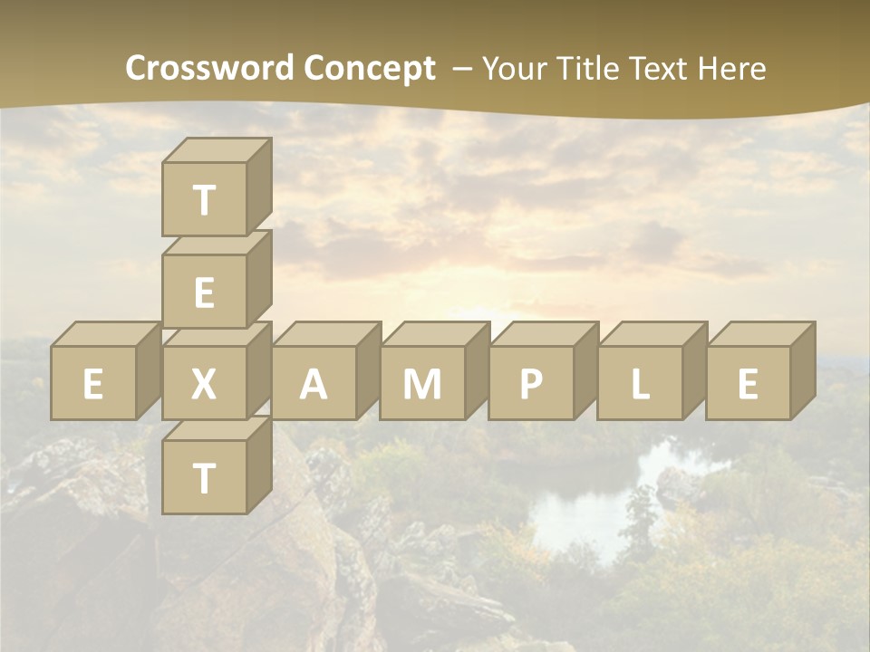 Clouds Tree Forest PowerPoint Template